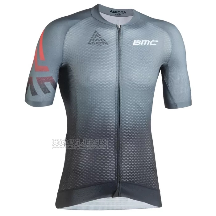 2022 Cycling Jersey BMC Gray Short Sleeve and Bib Short